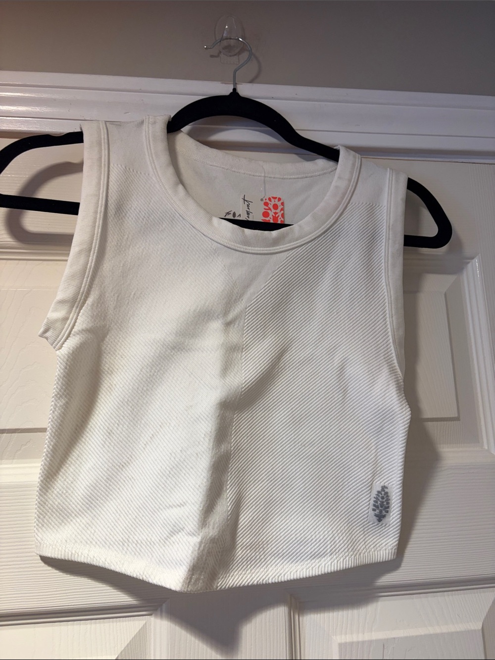FP Movement by Free People White Textured Tank *Pallet Dust*